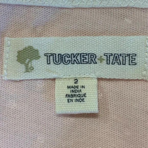 Tucker + Tate Kids' Tie Front Graphic Tee In Pink Seashell Smiley Size 2 NWT - Picture 8 of 14